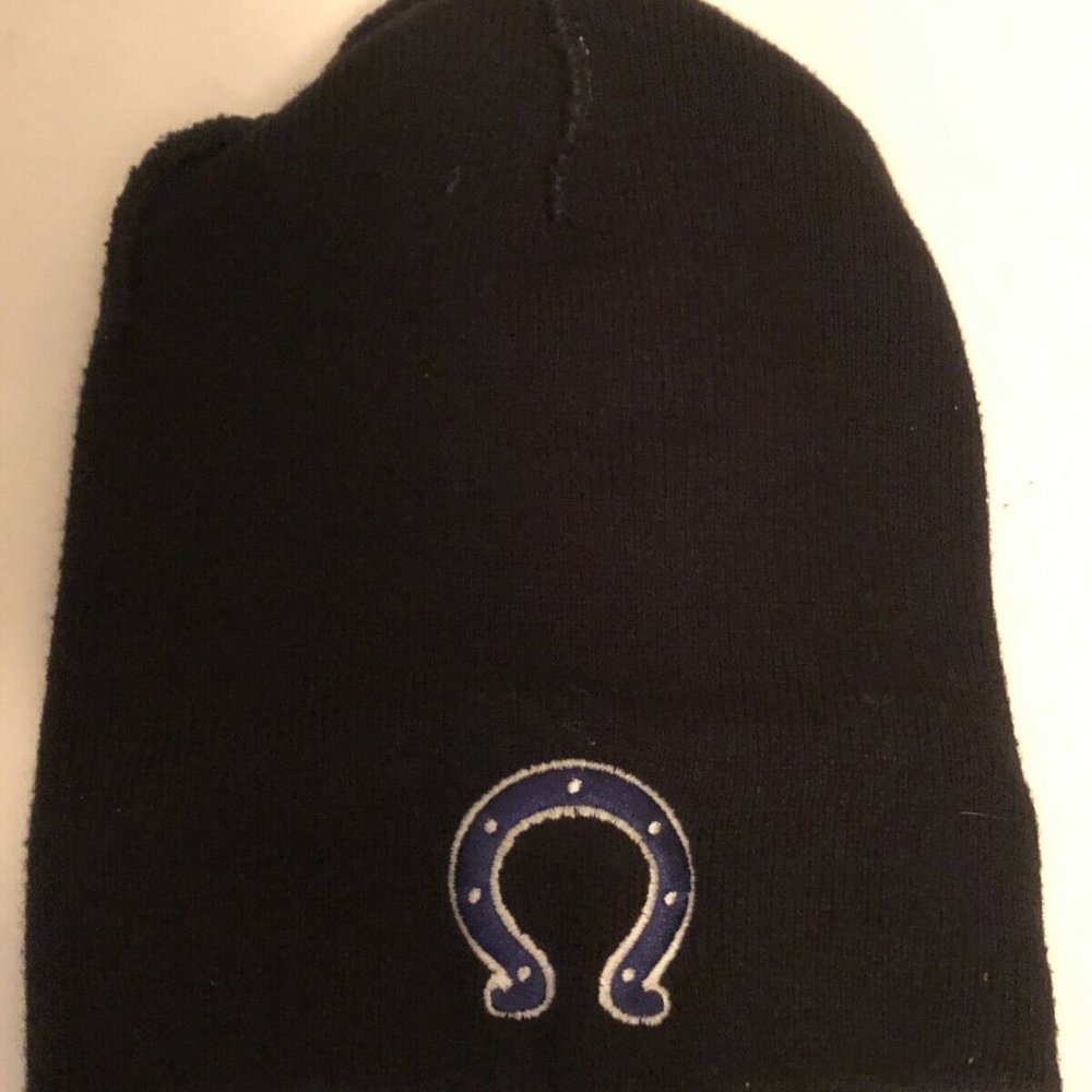 NFL Indianapolis Colts Beanie, Black Color, Colts Logo, Clean, One Size